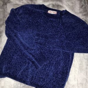 blue sweater